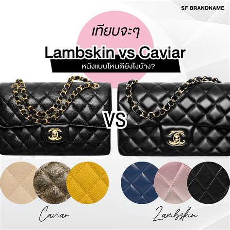 chanel leather vs caviar